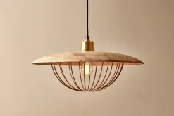 Pendant Lighting^Nkuku Chakai Wood & Metal Pendant - Large