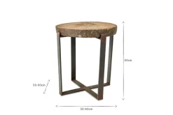 Living|Beside Tables^Nkuku Chakala Wooden Side Table