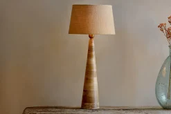 Table Lamps^Nkuku Chameli Mango Wood Table Lamp - Natural