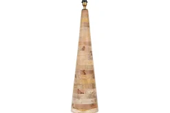 Floor Lamps^Nkuku Chameli Tapered Mango Wood Floor Lamp