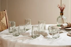 Barware|Everyday Glassware^Nkuku Chandani Tumbler Short - Clear - (Set of 4)