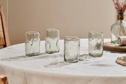 Barware|Everyday Glassware^Nkuku Chandani Tumbler Tall - Clear - (Set of 4)