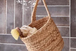 Baskets|Bathroom Accessories^Nkuku Chapad Hemp Wide Wall Hung Basket
