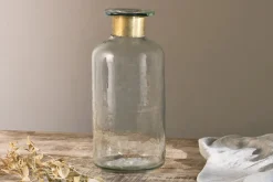 Decorative Home Accessories|Vases^Nkuku Chara Hammered Bottle - Hammered