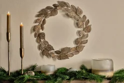 Wreaths & Garlands|Shades Of Nature^Nkuku Charita Wreath - Antique Brass