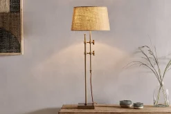 Table Lamps^Nkuku Chintala Iron Table Lamp - Antique Brass