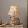 Bedside Lamps|Table Lamps^Nkuku Cija Rattan Table Lamp - Natural