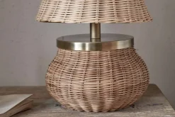 Bedside Lamps|Table Lamps^Nkuku Cija Rattan Table Lamp - Natural
