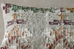 Decorative Home Accessories|Bedroom Textiles^Nkuku Dantri Jute & Cotton Cushion Cover - Soft Grey