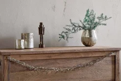 Wreaths & Garlands|New Christmas^Nkuku Danvi Glass Drop Garland - Brass & Clear