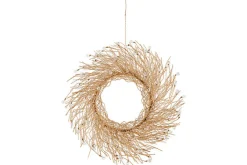 Wreaths & Garlands|New Christmas^Nkuku Danvi Glass Drop Wreath - Brass & Clear