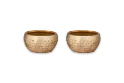 Candle Holders|Candles & Candleholders^Nkuku Darani Tealights - Antique Brass (Set of 2)
