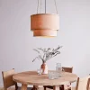 Pendant Shades|Pendant Lighting^Nkuku Darat Mango Wood & Jute Pendant - Natural