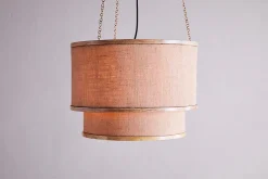 Pendant Shades|Pendant Lighting^Nkuku Darat Mango Wood & Jute Pendant - Natural