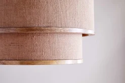 Pendant Shades|Pendant Lighting^Nkuku Darat Mango Wood & Jute Pendant - Natural