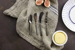 Serving Cutlery|Cheese Board & Knives^Nkuku Darsa Cheese Knife Set - Brushed Silver (Set of 4)