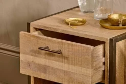 Bedroom|Beside Tables^Nkuku Dasai Mango Wood Bedside Table