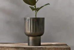 Decorative Home Accessories|Indoor Planters^Nkuku Dasalla Planter - Aged Brass