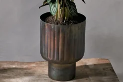 Decorative Home Accessories|Indoor Planters^Nkuku Dasalla Planter - Aged Brass