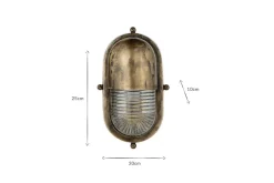 Outdoor Lights^Nkuku Denaya Outdoor Wall Lamp - Antique Brass