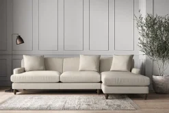 Sofa Collections^Nkuku Deni Grand Right Hand Chaise Sofa Brera Linen Natural