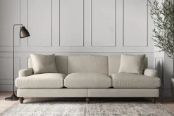 Sofa Collections^Nkuku Deni Super Grand Sofa Brera Linen Natural