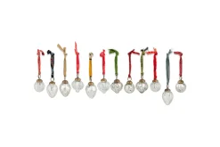 Baubles & Tree Decorations|Shades Of Nature^Nkuku Dew Drop Baubles - - (Set of 12) Silver & Clear