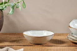 Breakfast Accessories|Bowls^Nkuku Dhanuk Ceramic Cereal Bowl - Cream