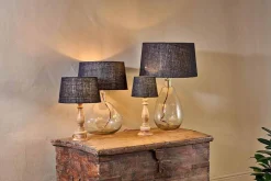 Lampshades|Table Lamps^Nkuku Dia Jute Lampshade - Ink