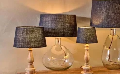 Lampshades|Table Lamps^Nkuku Dia Jute Lampshade - Ink