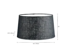 Lampshades|Table Lamps^Nkuku Dia Jute Lampshade - Ink