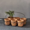 Garden Planters|Indoor Planters^Nkuku Dilipa Terracotta Multi Planter - Terracotta