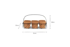 Garden Planters|Indoor Planters^Nkuku Dilipa Terracotta Multi Planter - Terracotta