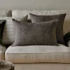 Bedroom Textiles|Cushions^Nkuku Dilli Wool Cushion Cover - Dark Brown