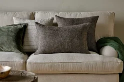 Bedroom Textiles|Cushions^Nkuku Dilli Wool Cushion Cover - Dark Brown