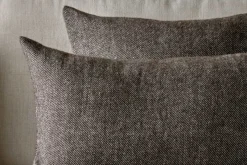 Bedroom Textiles|Cushions^Nkuku Dilli Wool Cushion Cover - Dark Brown