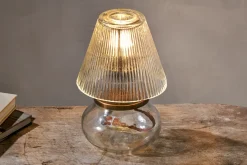 Table Lamps^Nkuku Dimalai Recycled Glass Table Lamp - Clear