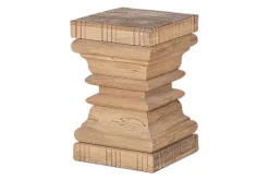 Living|Beside Tables^Nkuku Disha Carved Mango Wood Side Table - Natural