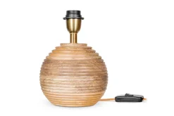 Bedside Lamps|Table Lamps^Nkuku Drisana Mango Wood Bedside Table Lamp
