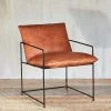 Living|Occasional Chairs^Nkuku Durium Leather Lounger - Aged Tan