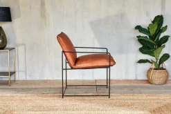 Living|Occasional Chairs^Nkuku Durium Leather Lounger - Aged Tan