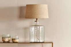 Bedside Lamps|Table Lamps^Nkuku Edina Recycled Glass Table Lamp - - Large Clear