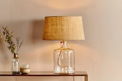 Bedside Lamps|Table Lamps^Nkuku Edina Recycled Glass Table Lamp - - Small Clear