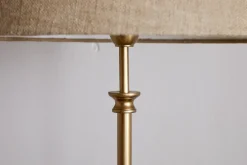 Floor Lamps^Nkuku Ehadi Antique Floor Lamp - Antique Brass