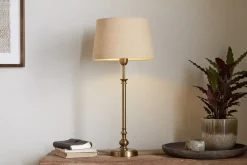 Desk Lamps|Table Lamps^Nkuku Ehadi Antique Table Lamp - Antique Brass