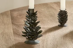 Fireside|Decorative Home Accessories^Nkuku Elagalu Candle Holder - Rust