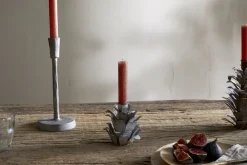 Christmas Table^Nkuku Elagalu Pine Cone Candle Holders - Zinc (Set of 2)