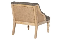 Bedroom|Living^Nkuku Elbu Deconstructed Jacquard Weave Armchair - Charcoal