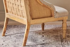 Bedroom|Living^Nkuku Elbu Deconstructed Linen Armchair - Stone