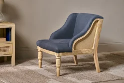 Bedroom|Living^Nkuku Elbu Deconstructed Linen Armchair - Charcoal